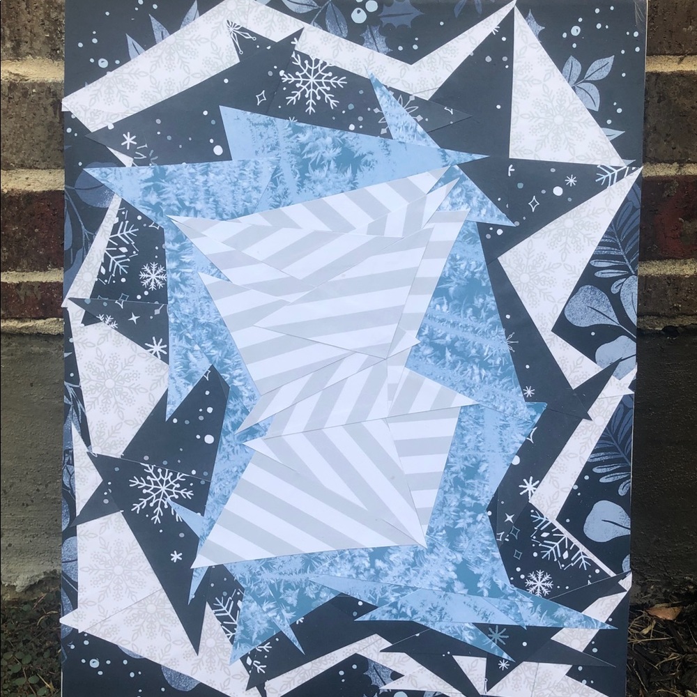 ✨Original Handmade Abstract Collage on Canvas✨